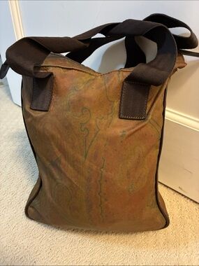 Vintage Etro Paisley Lightweight Nylon Tote Bag 👝